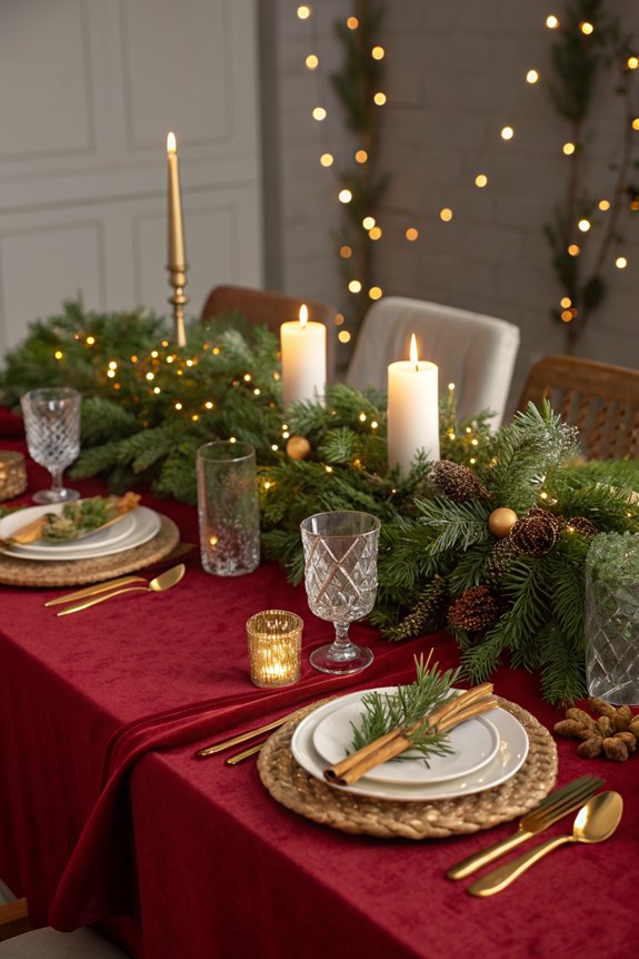 festive aromas with candles