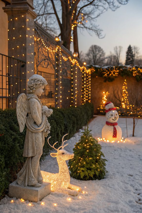 festive garden decorations enhance