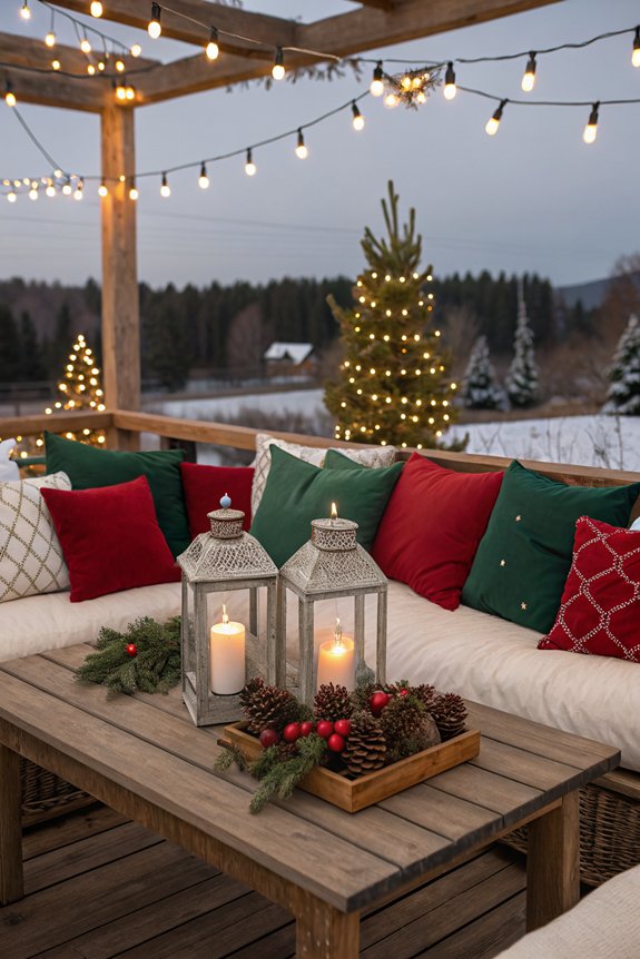 festive outdoor cushion colors