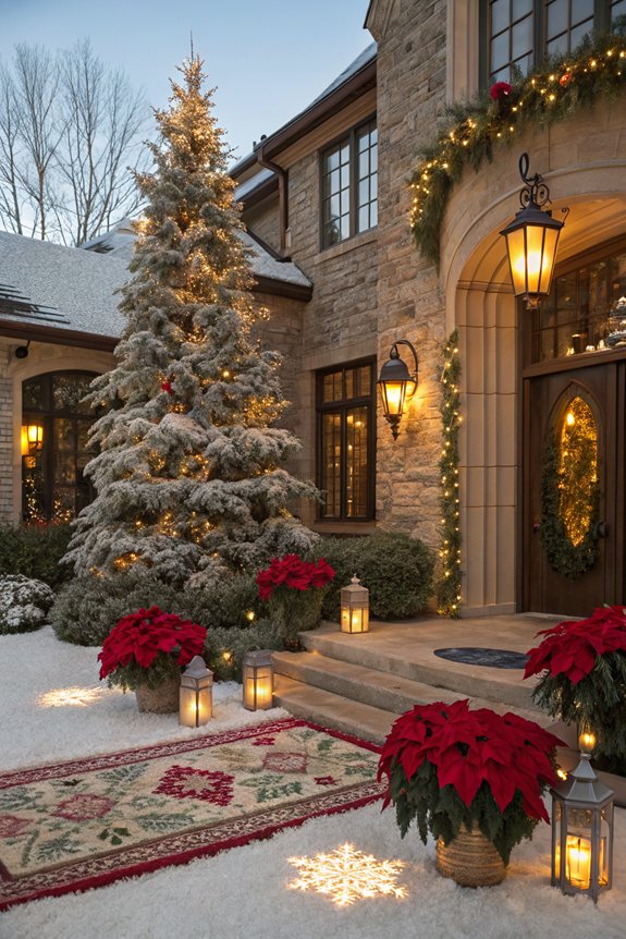 festive outdoor rug decor