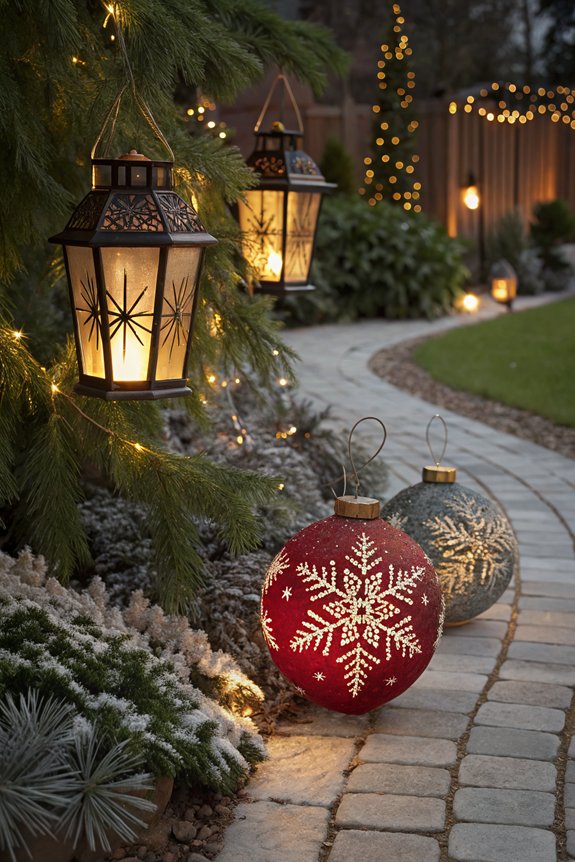 festive solar garden lights