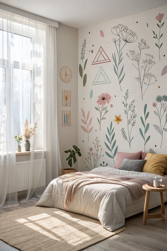 flexible temporary wall decor