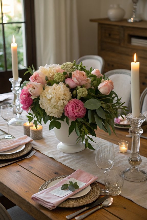 fresh flower centerpiece arrangement