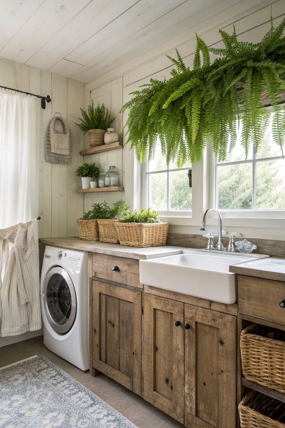 fresh herbs and flowers