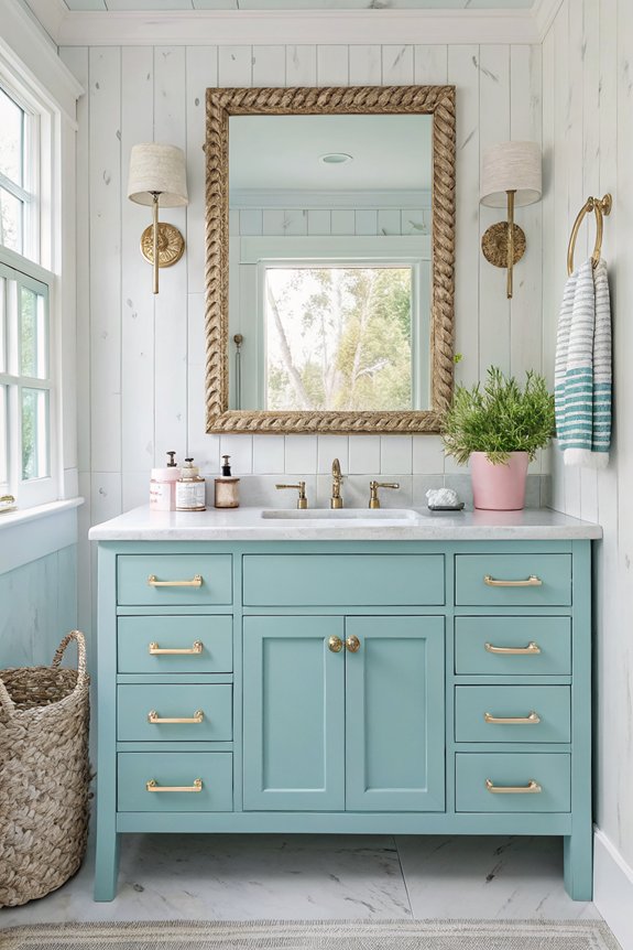 fresh paint revitalizes vanity