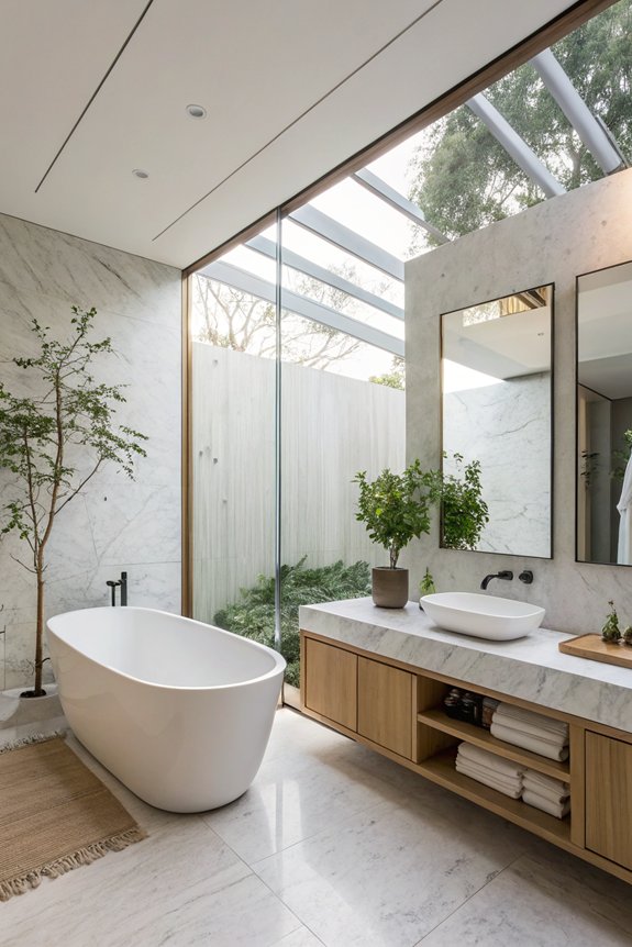 functional minimalist bathroom design