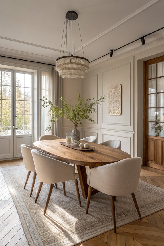 functional minimalist dining table