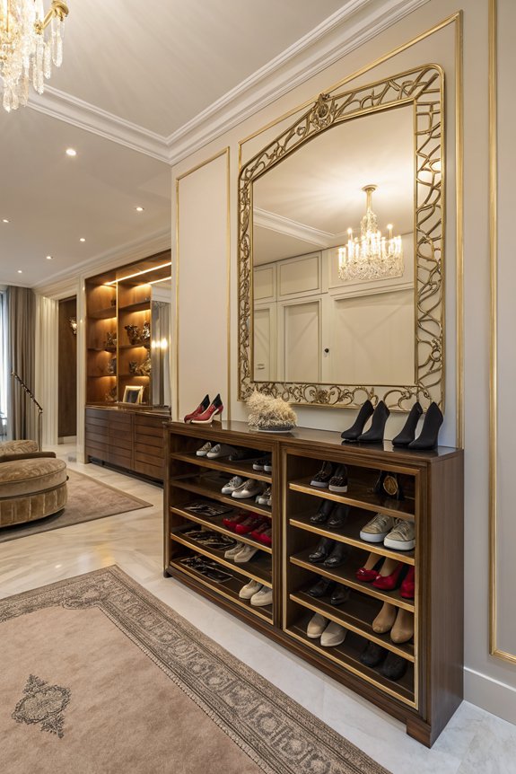 functional open footwear storage