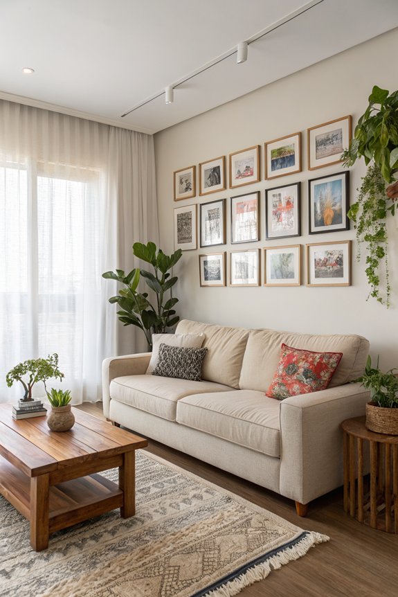 gallery wall with photos