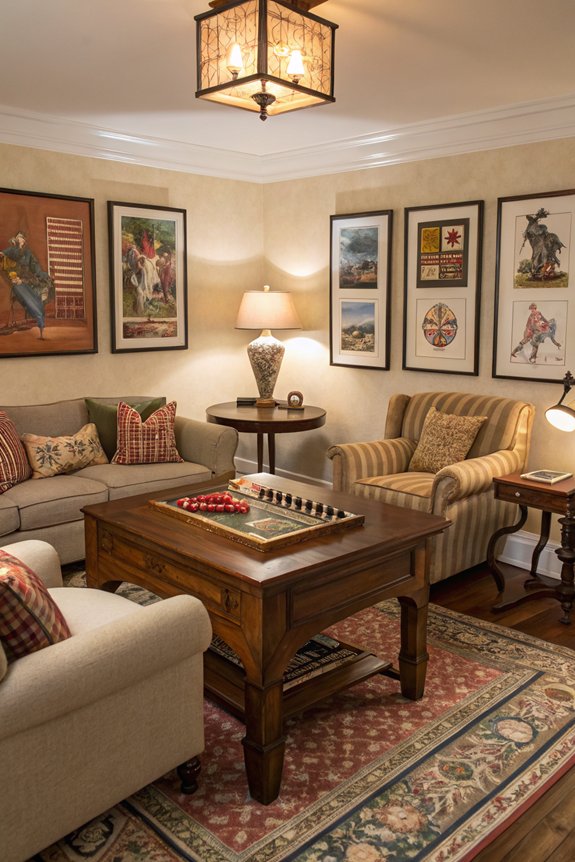 game table wall decor ideas