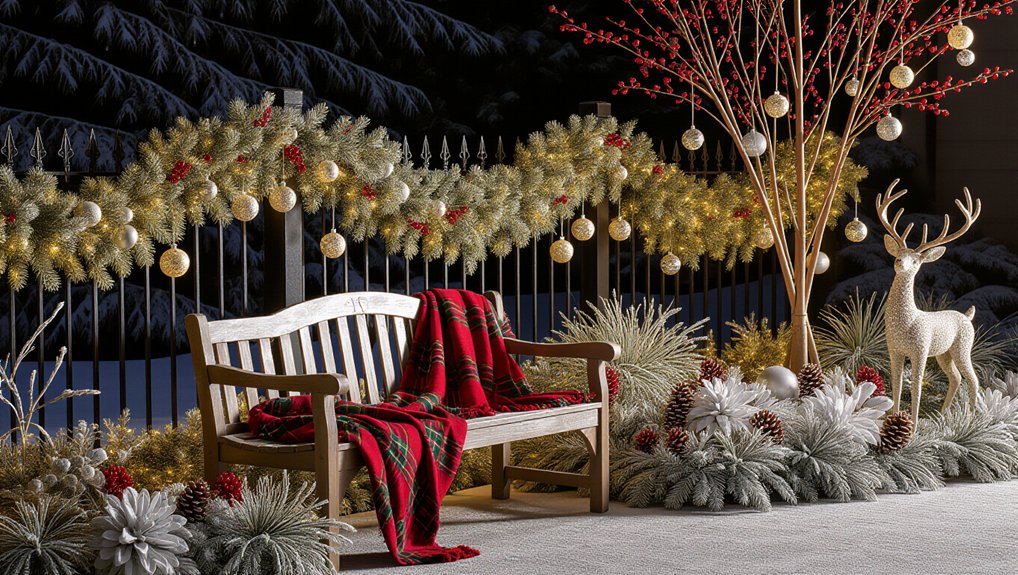 garden christmas decoration ideas