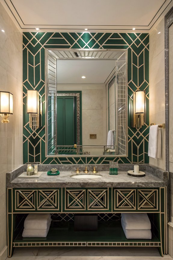 glamorous art deco mirrors