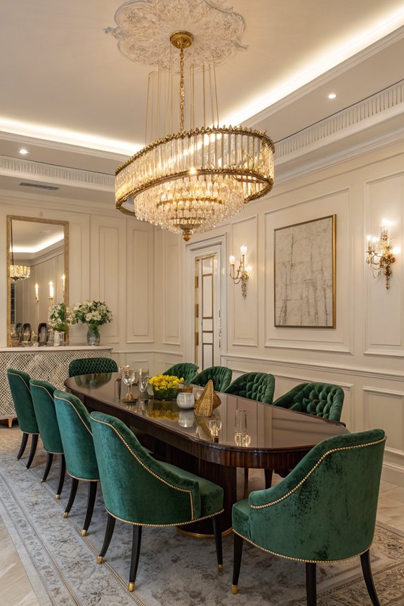 glamorous gold chandelier selection