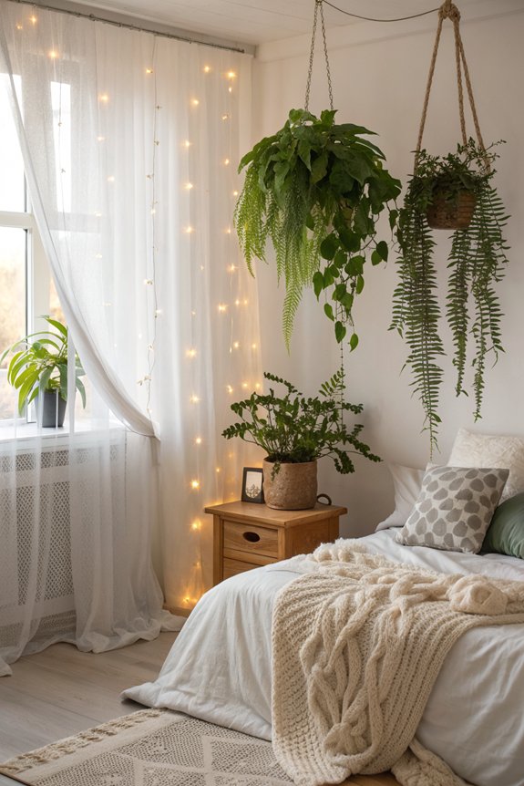 hanging plants for ambiance