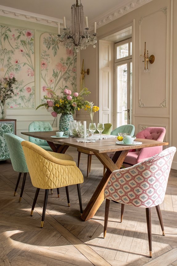 harmonious chair color blending