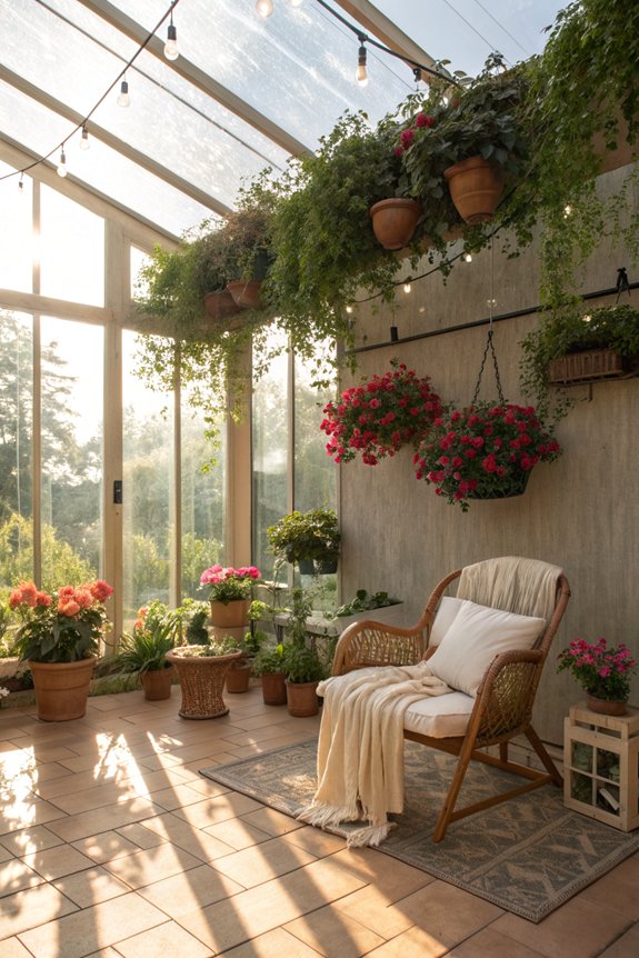 harmonious sunroom garden decor