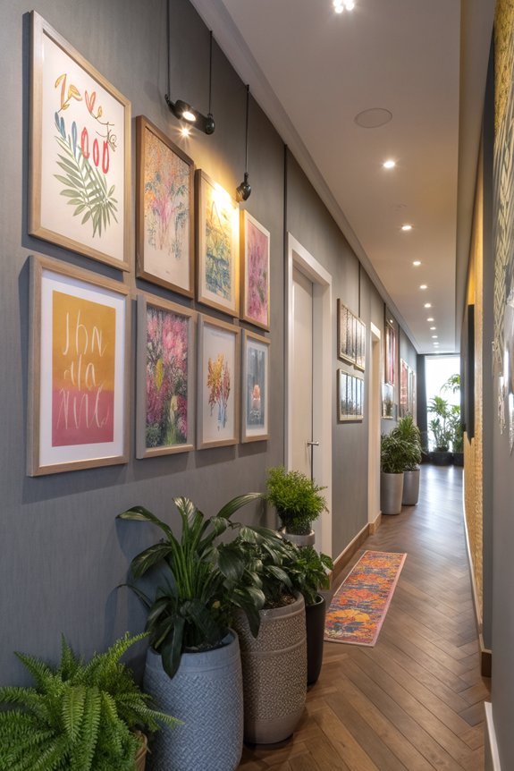 inspirational hallway quote display