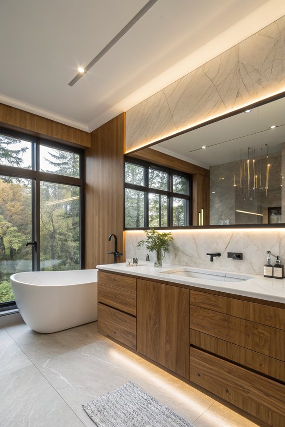 integrated ambient bathroom lighting