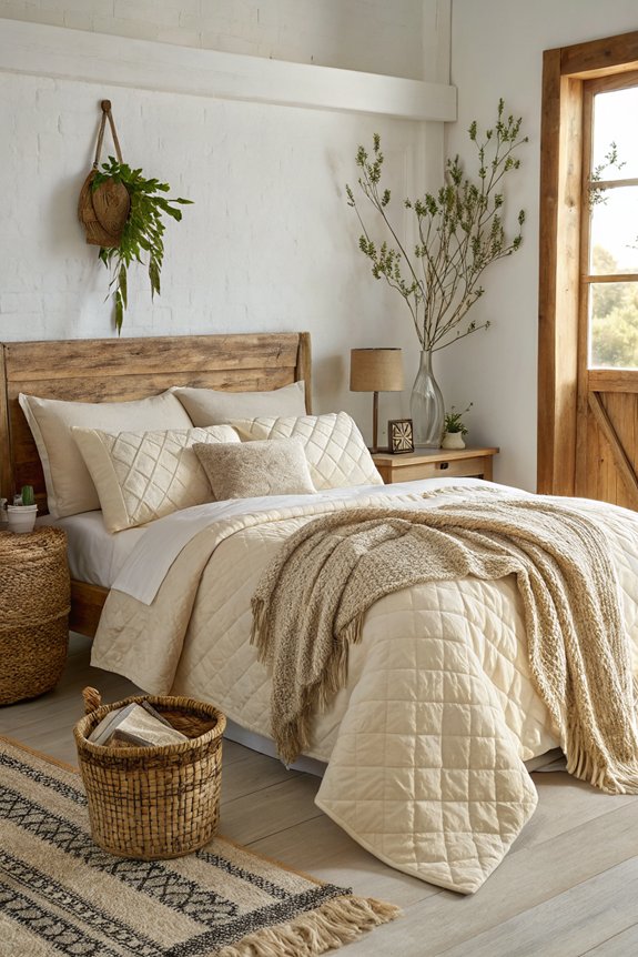 layered cozy bedding textures