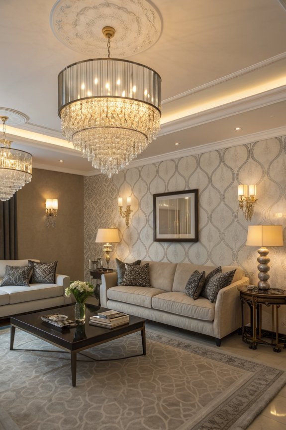 layered lighting for ambiance