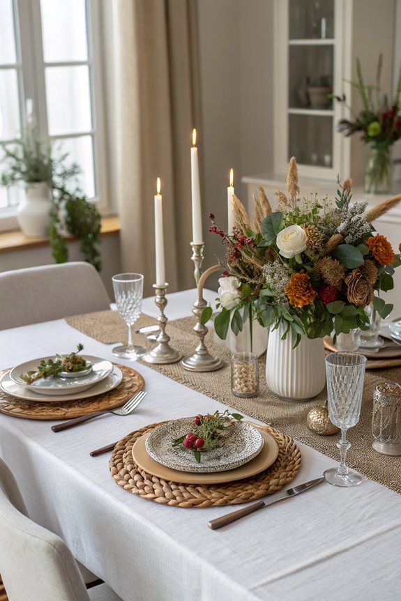 layered table decor design