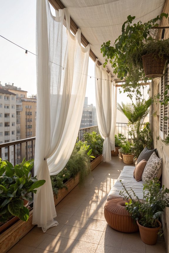 lush balcony canopy ideas