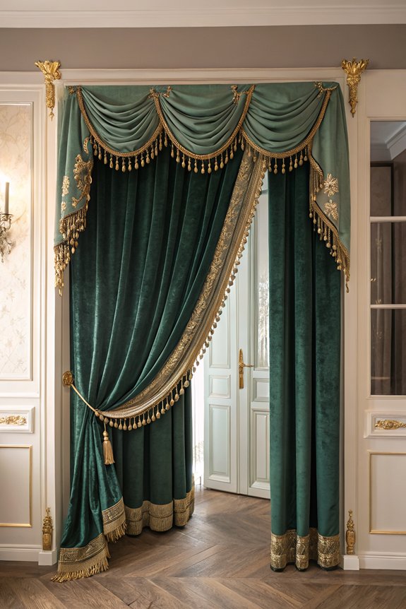 luxurious closet drapery ideas