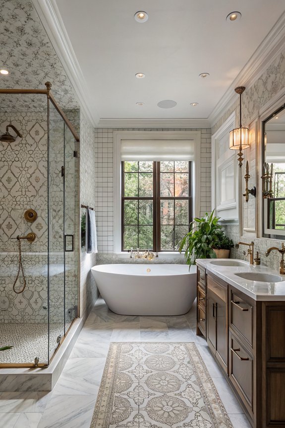 luxurious vintage inspired shower design