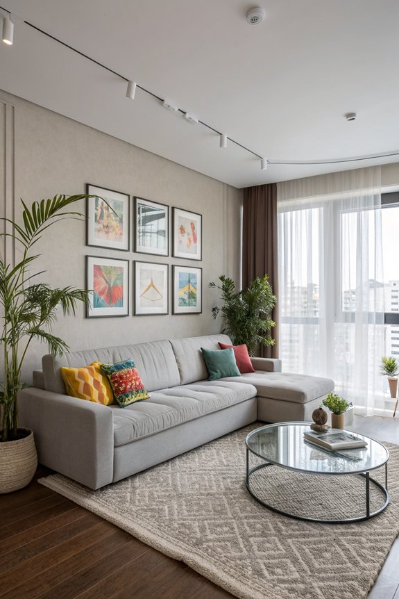 maximize corner living room space