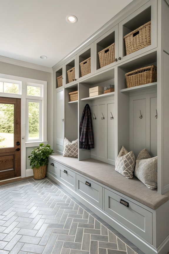 maximize mudroom efficiency layout