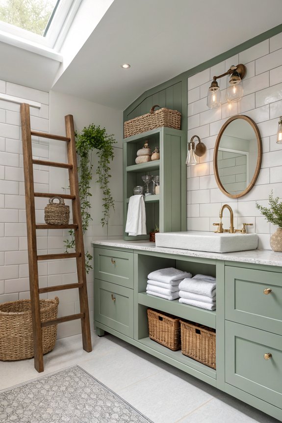 maximize small bathroom storage
