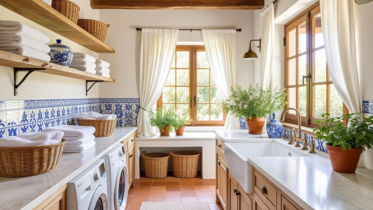 mediterranean inspired laundry designs