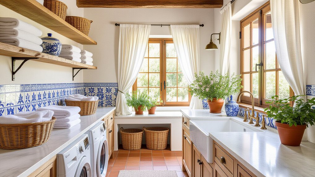 mediterranean inspired laundry designs
