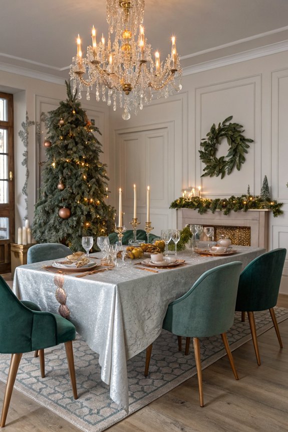 metallic accents for decor