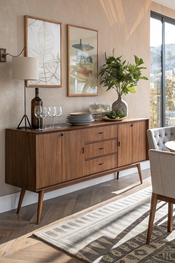 mid century modern sideboards elegance