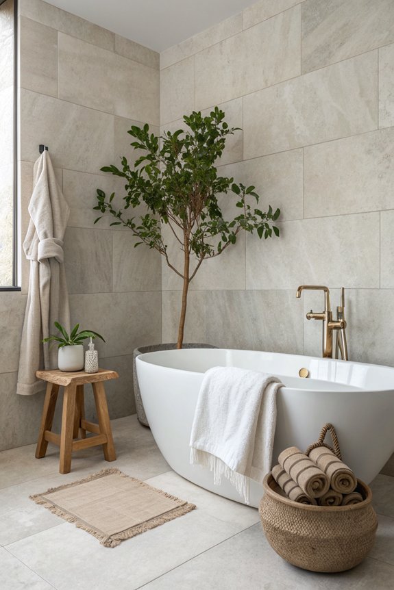 minimalist bathroom accessories essentials