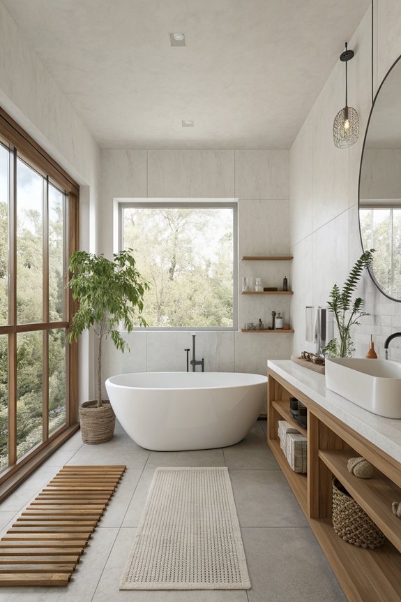 minimalist bathroom fixture choices