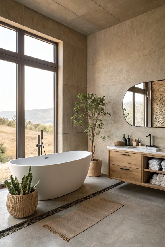 minimalist bathroom personal touches