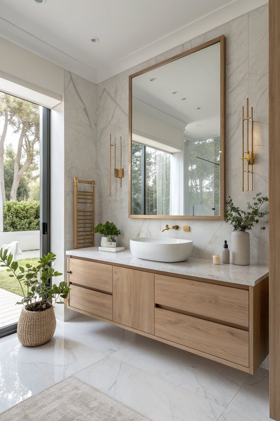 minimalist bathroom vanity makeover