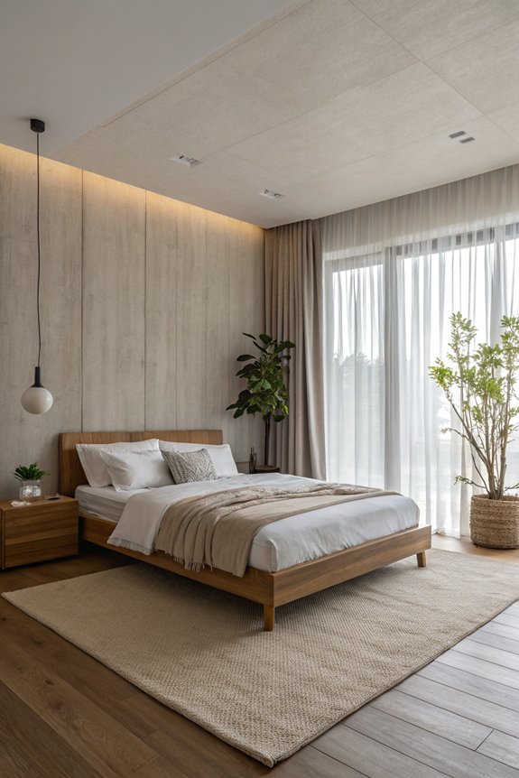 minimalist modern bedroom retreat