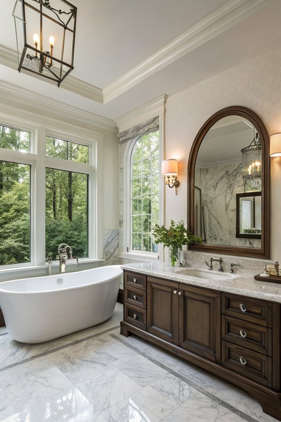 mirrors enhance bathroom space