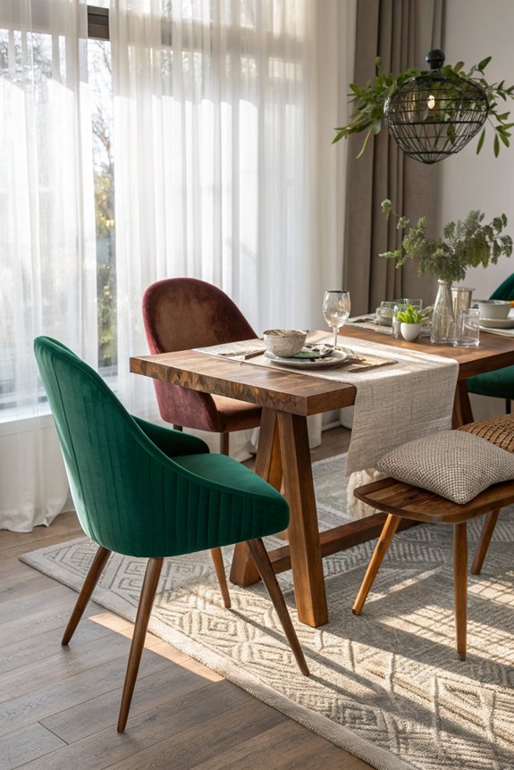 mixed chair dining styles