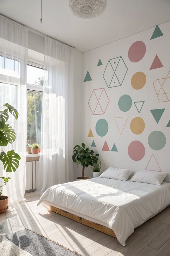modern geometric bedroom designs