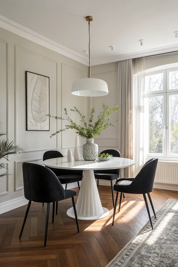 modern minimalist dining elegance