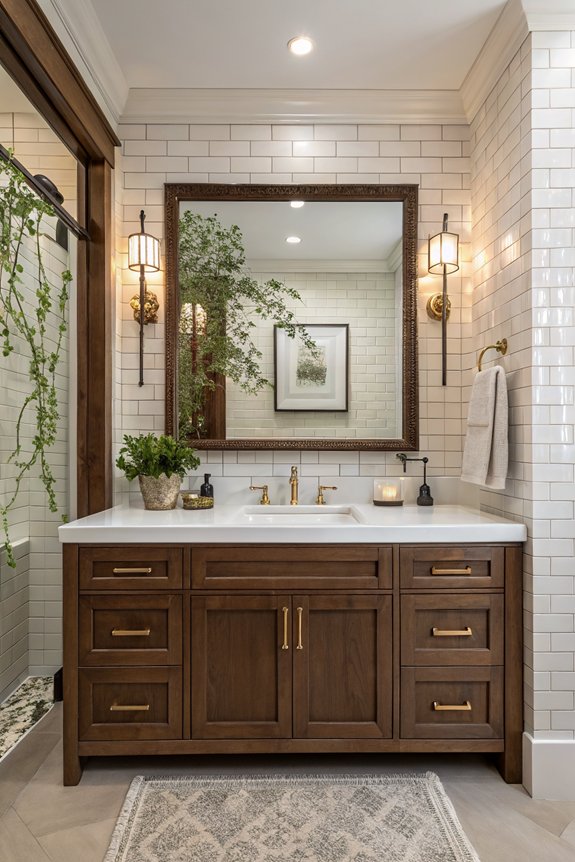 modern vanity traditional charm