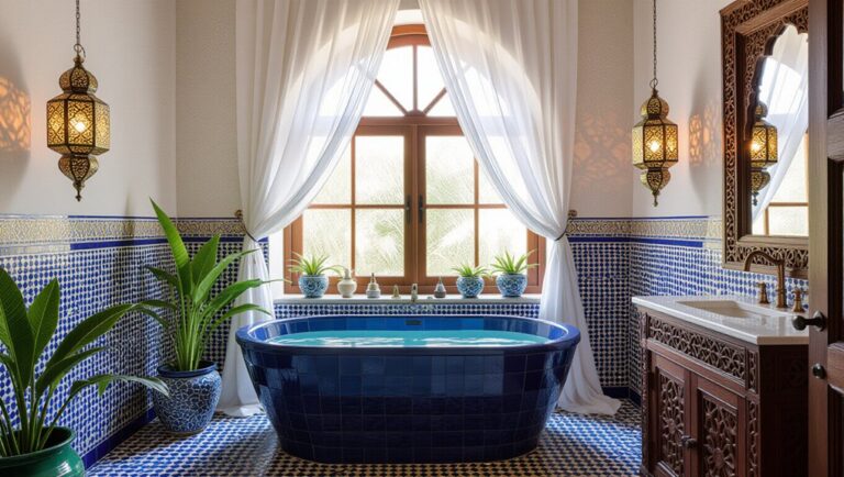 moroccan inspired bathroom aesthetics