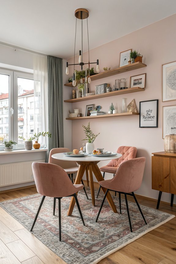 multi functional small dining spaces