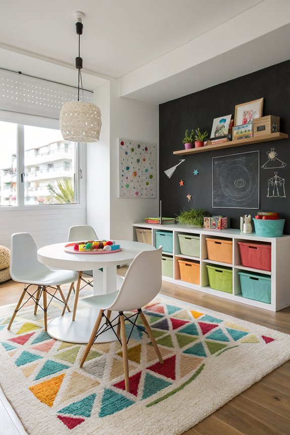 multifunctional dining room play area