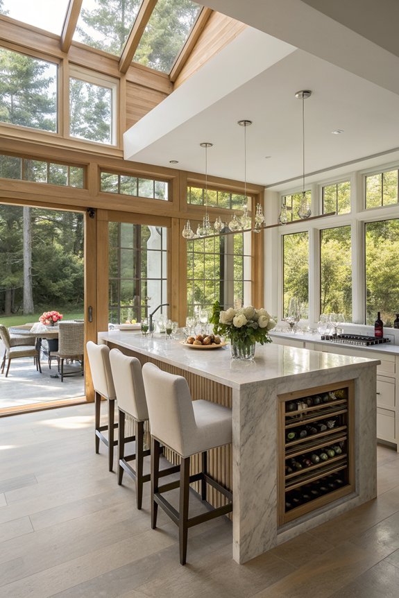 multifunctional kitchen island features