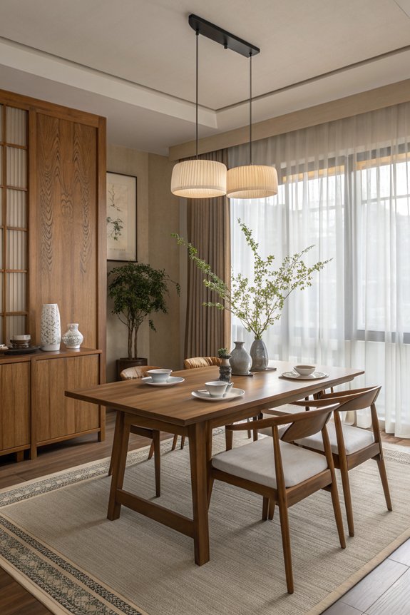 muted tones with deep accents